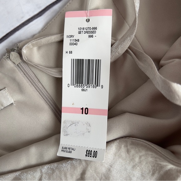 NWT Evan Picone Flattering Cocktail Dress Layered Tiers Fluid Drape - 10 - Picture 6 of 8